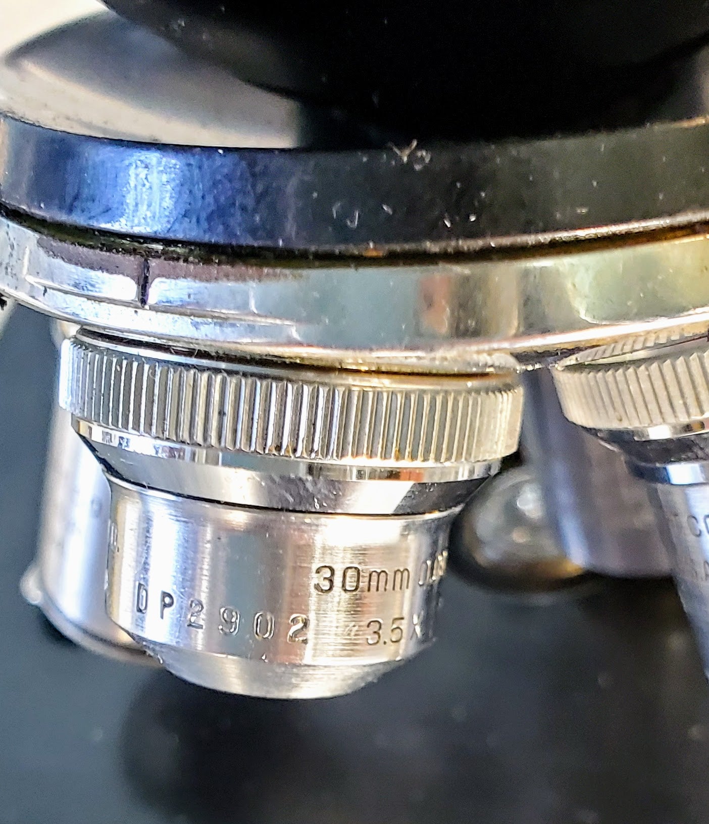 RARE BAUSCH LOMB MONOLUX OBJECTIVE MICROSCOPE BAKELITE VIEWER WOOD CASE FREESHIP