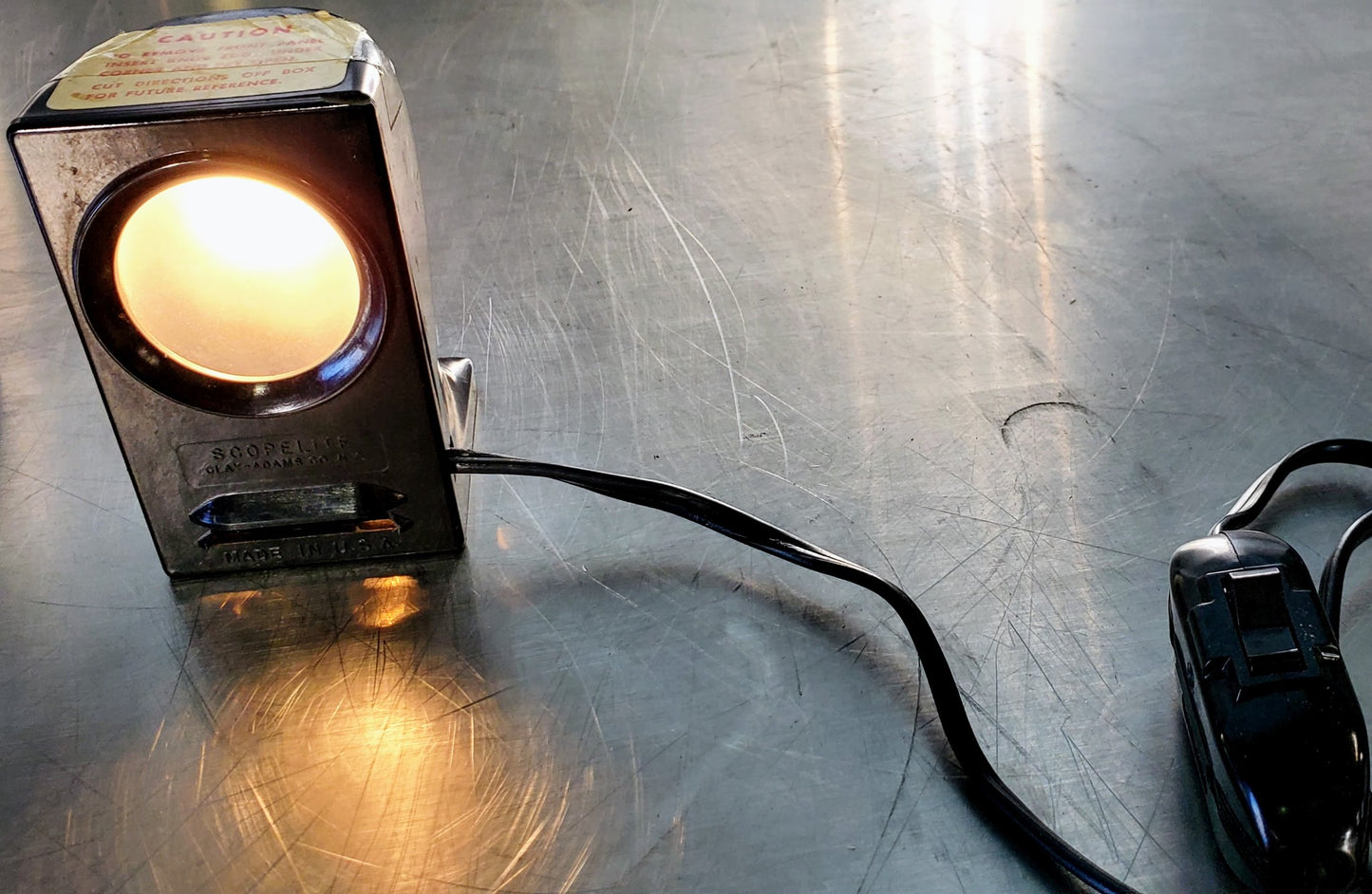 RARE BAUSCH LOMB MONOLUX OBJECTIVE MICROSCOPE BAKELITE VIEWER WOOD CASE FREESHIP