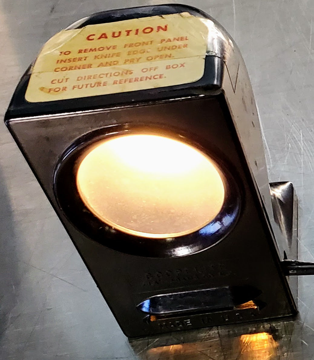 RARE BAUSCH LOMB MONOLUX OBJECTIVE MICROSCOPE BAKELITE VIEWER WOOD CASE FREESHIP