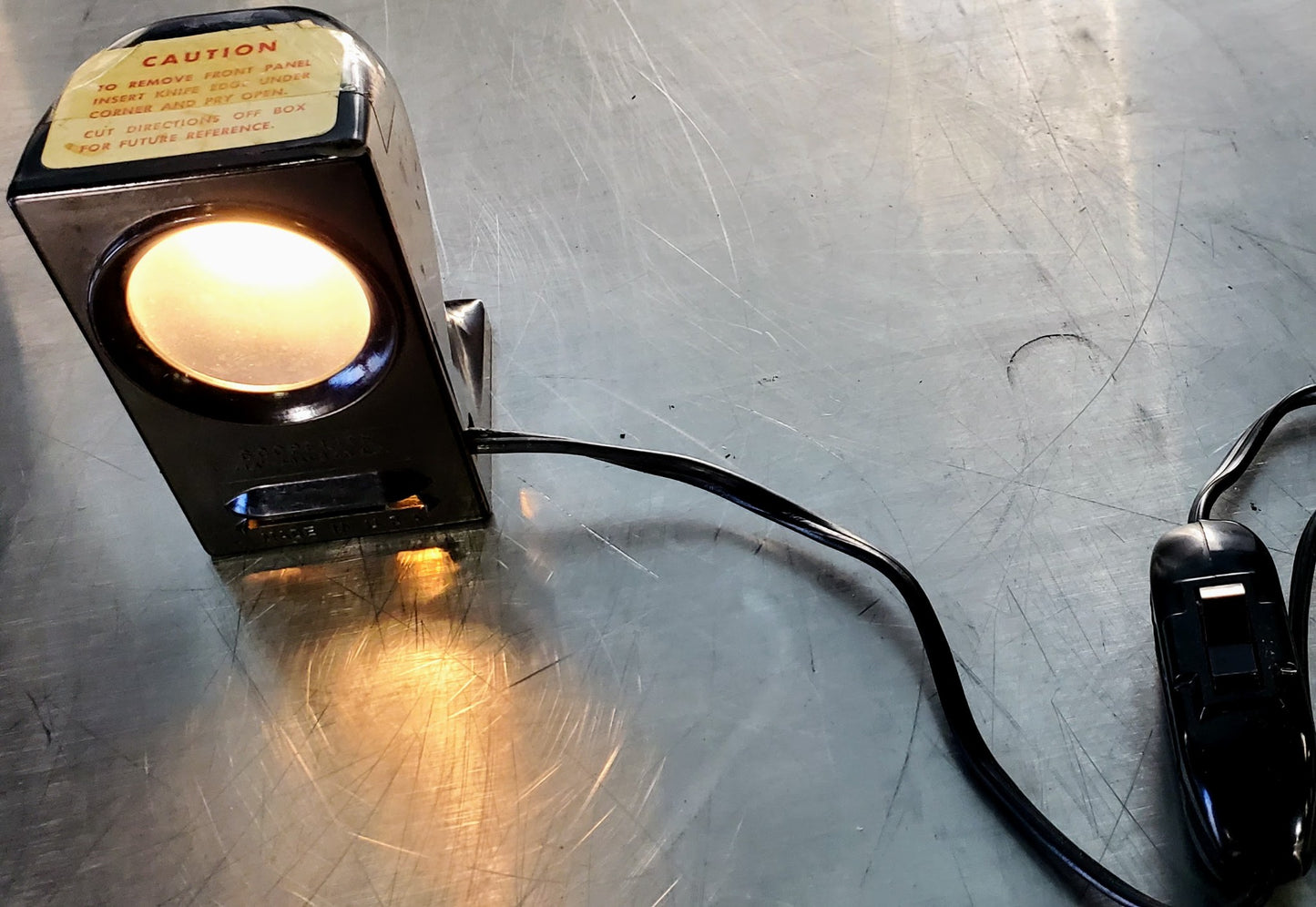 RARE BAUSCH LOMB MONOLUX OBJECTIVE MICROSCOPE BAKELITE VIEWER WOOD CASE FREESHIP