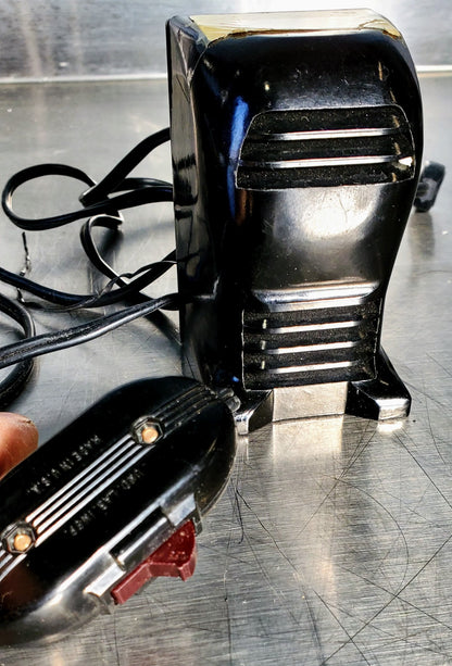 RARE BAUSCH LOMB MONOLUX OBJECTIVE MICROSCOPE BAKELITE VIEWER WOOD CASE FREESHIP