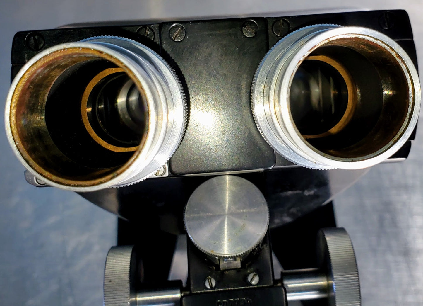 RARE BAUSCH LOMB MONOLUX OBJECTIVE MICROSCOPE BAKELITE VIEWER WOOD CASE FREESHIP