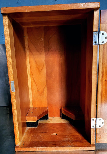 RARE BAUSCH LOMB MONOLUX OBJECTIVE MICROSCOPE BAKELITE VIEWER WOOD CASE FREESHIP