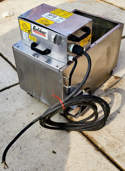 BELSHAW 718LCG NATURAL GAS 18x26 DONUT FRYER and SF18 SHORTENING FILTER FREESHIP