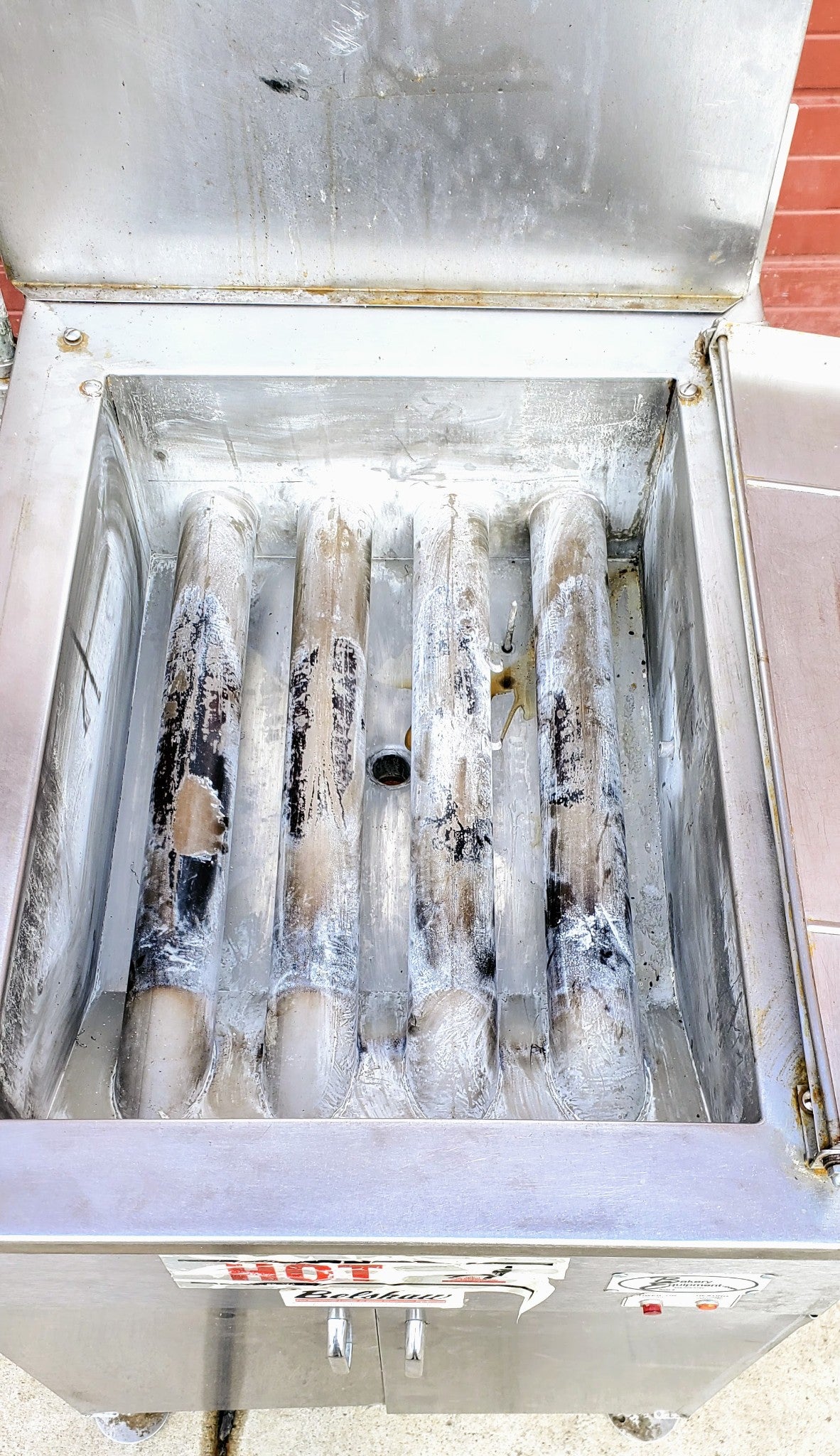 BELSHAW 718LCG NATURAL GAS 18x26 DONUT FRYER and SF18 SHORTENING FILTER FREESHIP