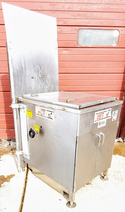 BELSHAW 718LCG NATURAL GAS 18x26 DONUT FRYER and SF18 SHORTENING FILTER FREESHIP