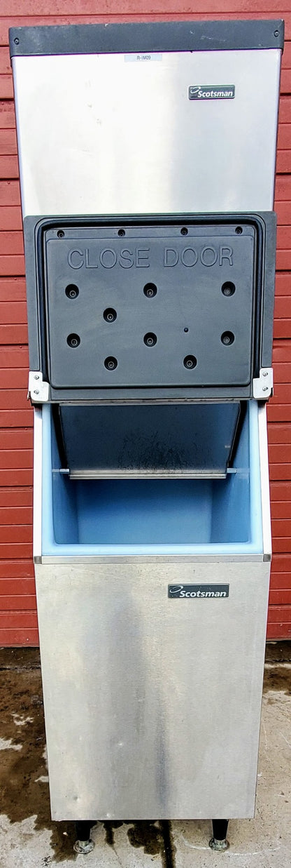 SCOTSMAN 480lbsDay CME AIR COOLED ICE MACHINE BH360S BIN WATCH VIDEO FREE SHIP