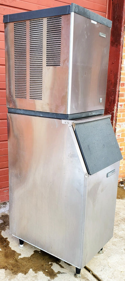 SCOTSMAN 480lbsDay CME AIR COOLED ICE MACHINE BH360S BIN WATCH VIDEO FREE SHIP