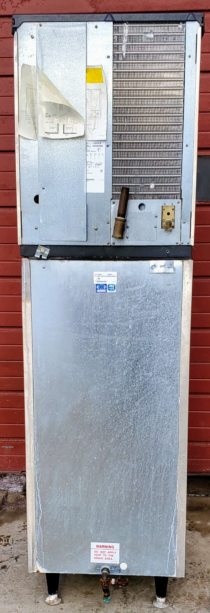 SCOTSMAN 480lbsDay CME AIR COOLED ICE MACHINE BH360S BIN WATCH VIDEO FREE SHIP