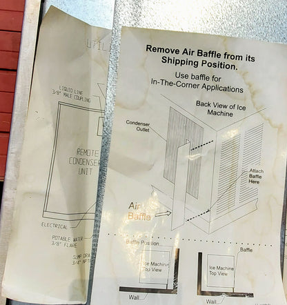 SCOTSMAN 480lbsDay CME AIR COOLED ICE MACHINE BH360S BIN WATCH VIDEO FREE SHIP