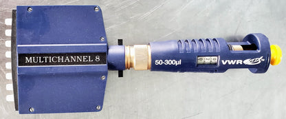 VWR 50-300 ul 8 MULTICHANNEL PIPETTE PIPETTOR FREE SHIPPING