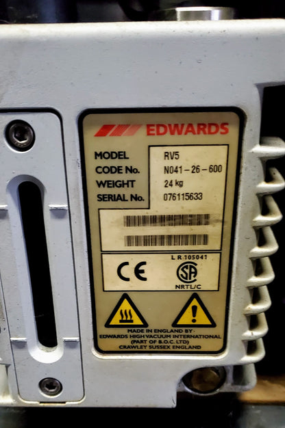 EDWARDS RV5 ROTARY VANE VACUUM PUMP WATCH VIDEO FREE SHIPPING