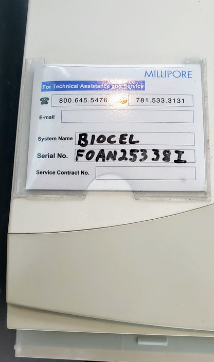 MILLI-Q BIOCEL ZMQS60F0Y WATER PURIFICATION SYSTEM FREE SHIPPING