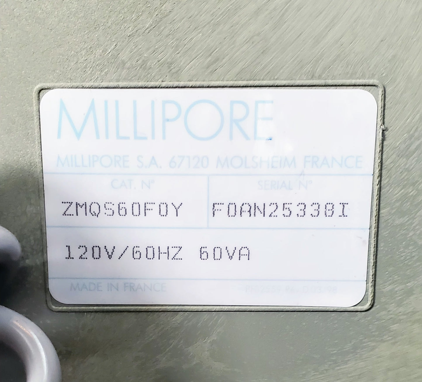 MILLI-Q BIOCEL ZMQS60F0Y WATER PURIFICATION SYSTEM FREE SHIPPING