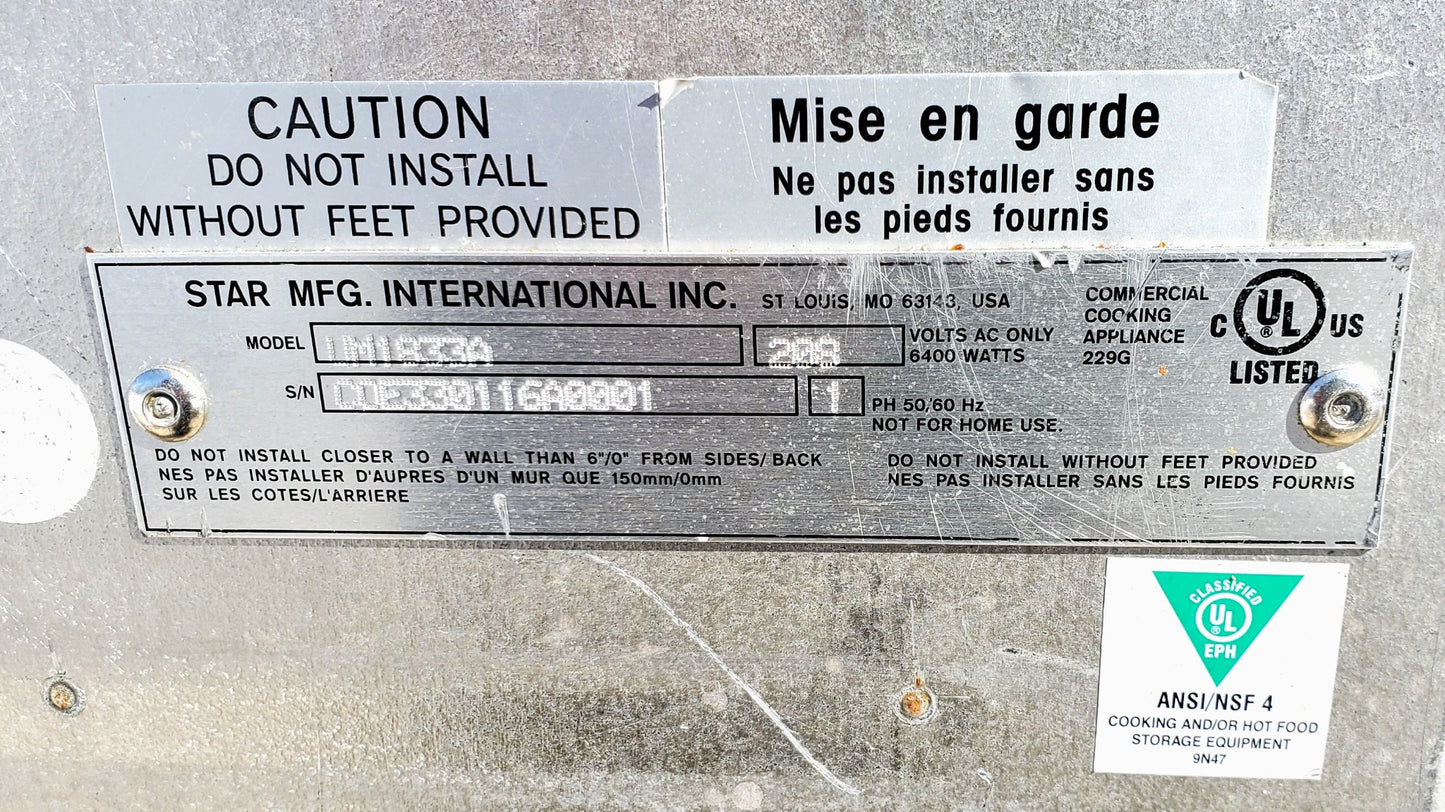 STAR UM1833A ULTRA-MAX® ELECTRIC COUNTERTOP CONVEYOR OVEN WATCH VIDEO FREE SHIP