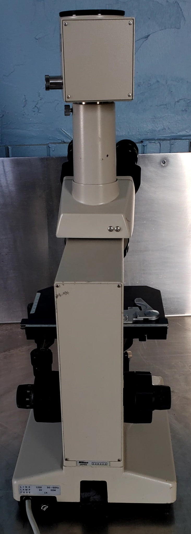 PERFECT NIKON LABOPHOT PHASE CONTRAST MICROSCOPE 4OBJECTIVES PFX TURRET WARRANTY