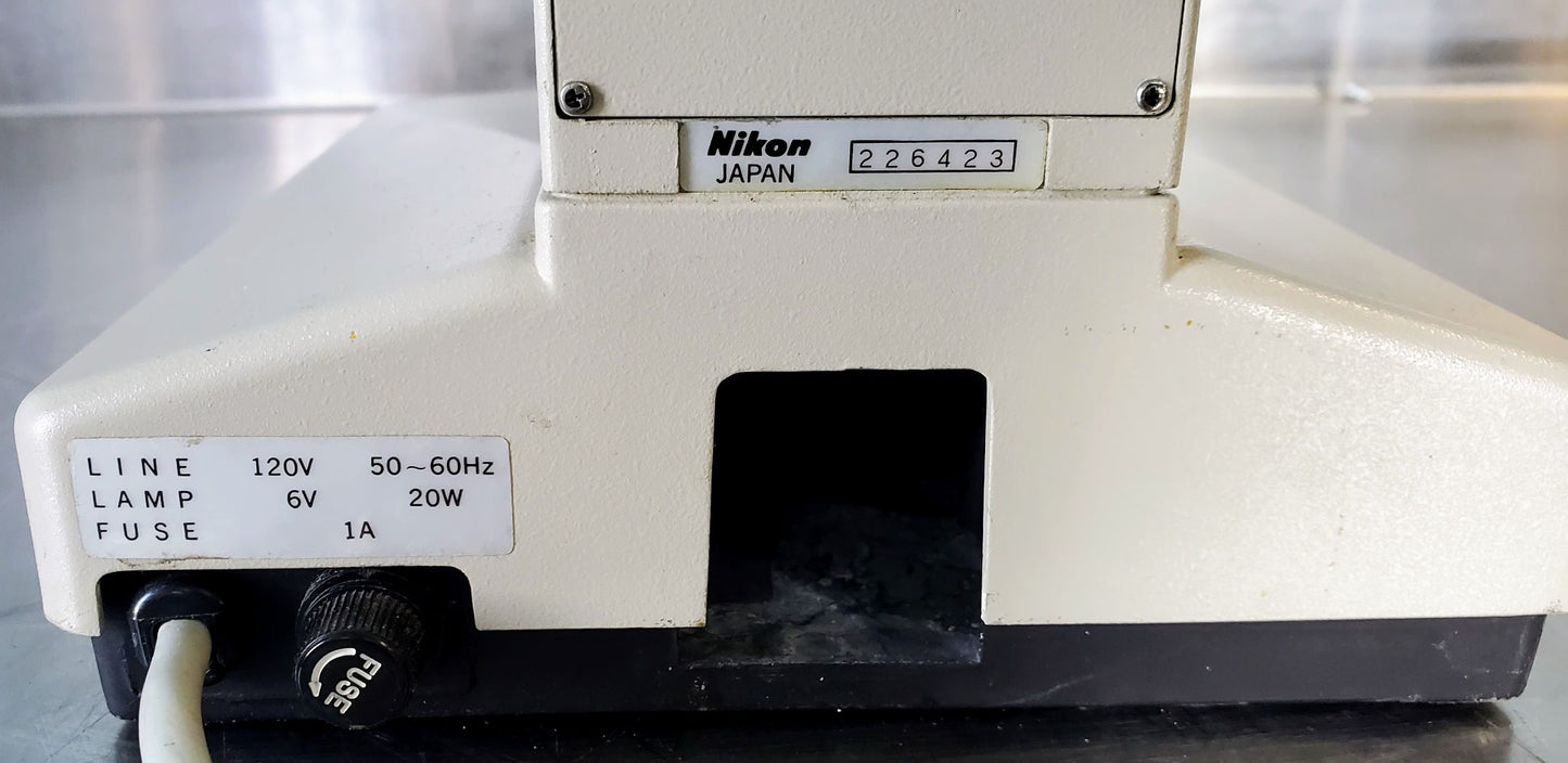 PERFECT NIKON LABOPHOT PHASE CONTRAST MICROSCOPE 4OBJECTIVES PFX TURRET WARRANTY