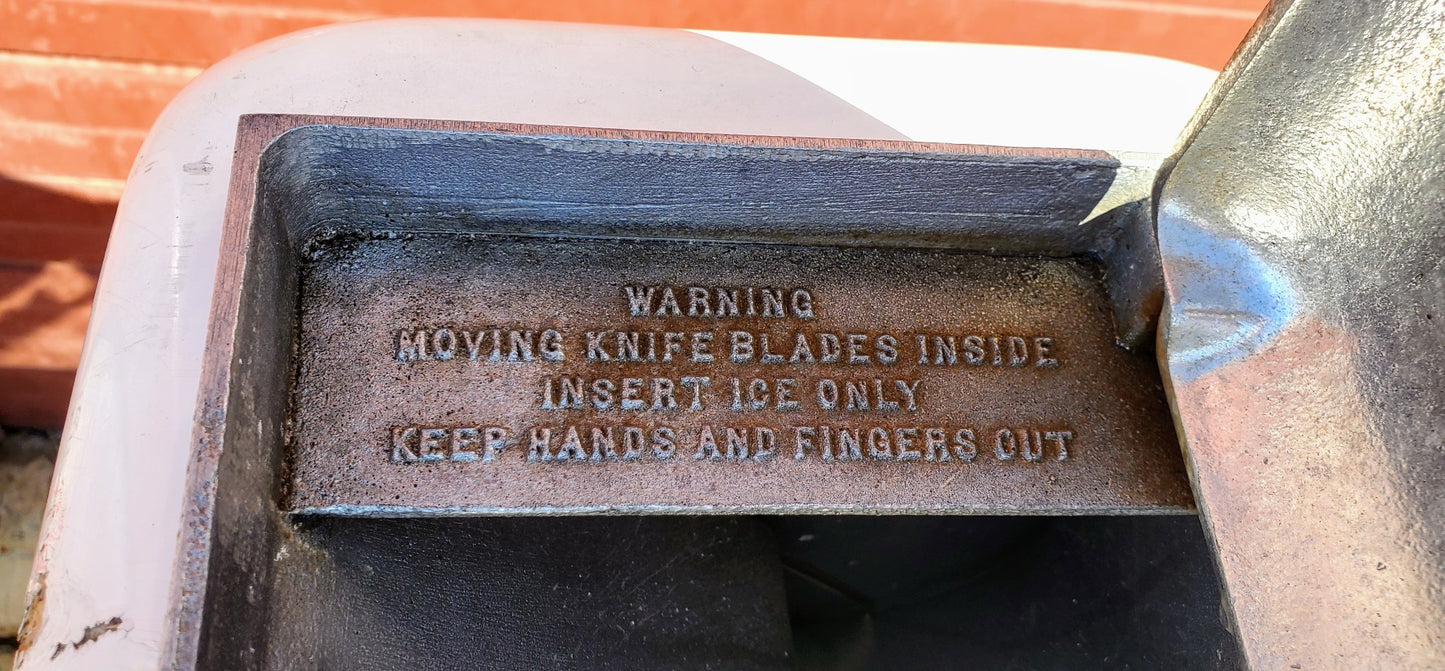 SNO-KONES BLIZ-WHIZ 1001 ICE SHAVER 120VELETRIC COUNTERTOP WATCH VIDEO FREE SHIP