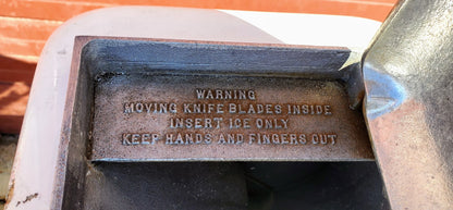 SNO-KONES BLIZ-WHIZ 1001 ICE SHAVER 120VELETRIC COUNTERTOP WATCH VIDEO FREE SHIP