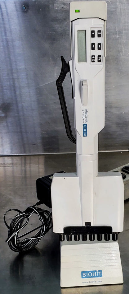 SARTORIUS BIOHIT PROLINE 50-120ul 6CHANNEL PIPETTE & CHARGER WATCHVIDEO FREESHIP