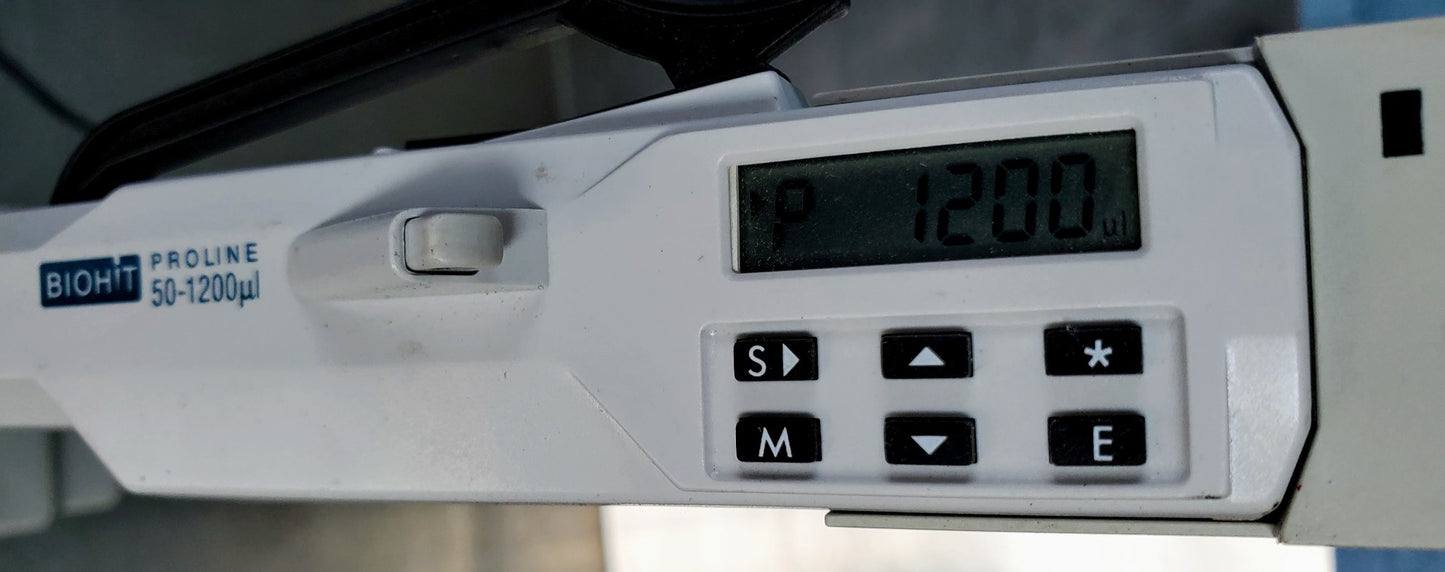 SARTORIUS BIOHIT PROLINE 50-120ul 6CHANNEL PIPETTE & CHARGER WATCHVIDEO FREESHIP