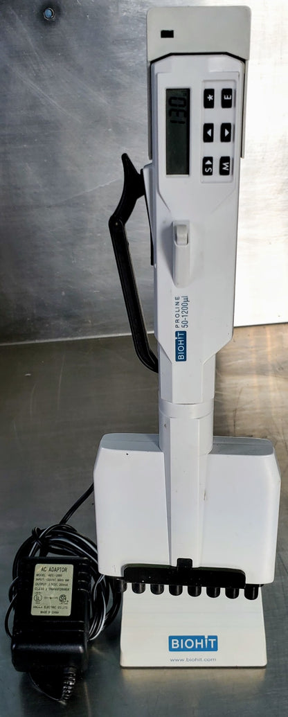 SARTORIUS BIOHIT PROLINE 50-120ul 6CHANNEL PIPETTE & CHARGER WATCHVIDEO FREESHIP