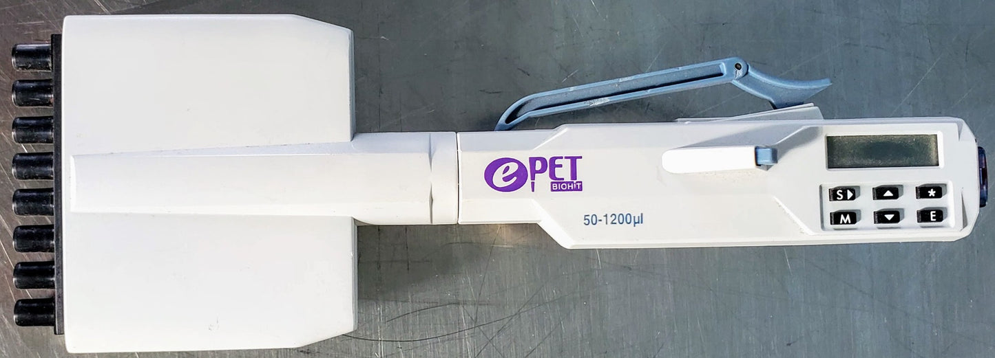 ePET SARTORIUS BIOHIT 50-120 ul 6 CHANNEL PIPETTE WATCH VIDEO FREE SHIPPING