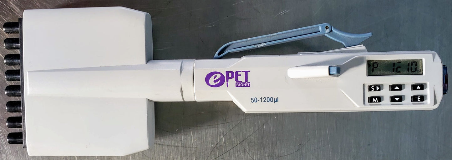 ePET SARTORIUS BIOHIT 50-120 ul 6 CHANNEL PIPETTE WATCH VIDEO FREE SHIPPING