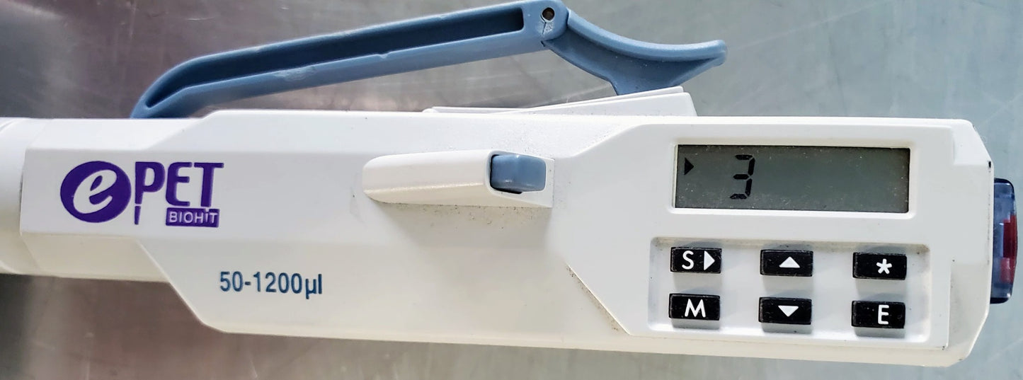 ePET SARTORIUS BIOHIT 50-120 ul 6 CHANNEL PIPETTE WATCH VIDEO FREE SHIPPING