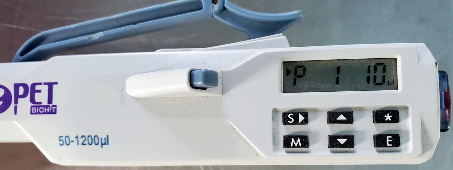 ePET SARTORIUS BIOHIT 50-120 ul 6 CHANNEL PIPETTE WATCH VIDEO FREE SHIPPING