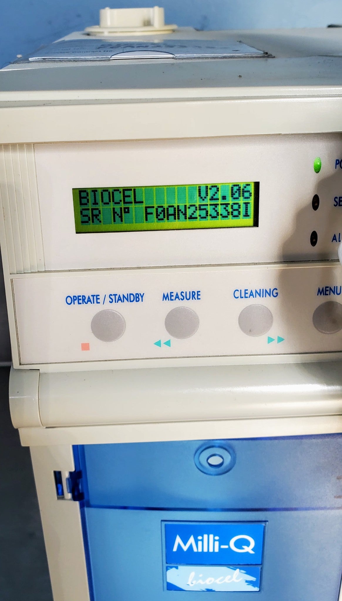 MILLI-Q BIOCEL ZMQS60F0Y WATER PURIFICATION SYSTEM FREE SHIPPING