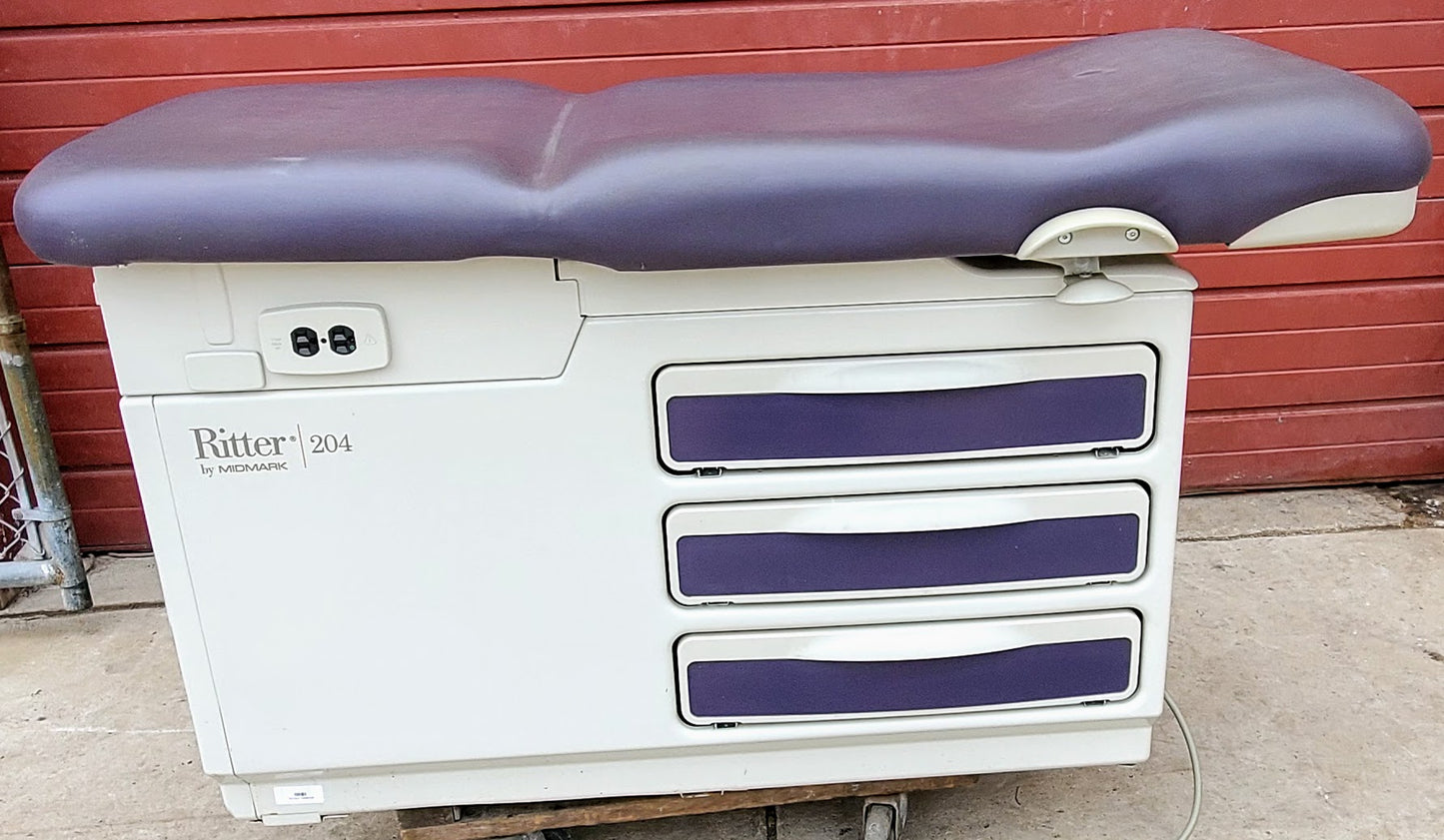 RITTER 204 OBGN PATIENT EXAM TABLE TATTOO OFFICE DOCTOR OBGYN & MANUAL FREE SHIP