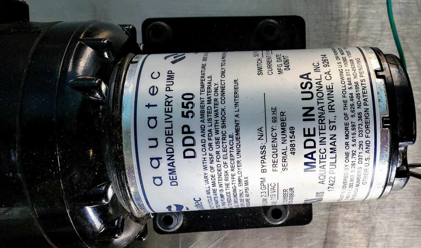 AQUATEC DDP550 HIGH FLOW DELIVERY PUMP with 4 Rubber Feet WATCH VIDEO FREE SHIP