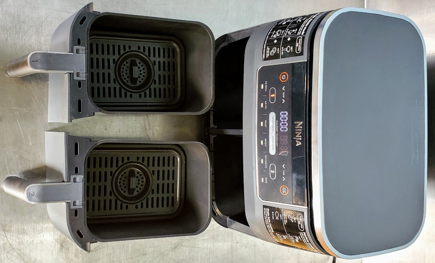 NINJA® FOODI® DOUBLE BASKET AIR FRYER DZSERIES 90DAYWarranty WATCHVIDEO FREESHIP