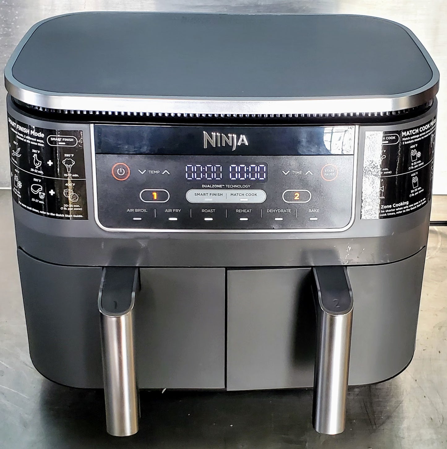 NINJA® FOODI® DOUBLE BASKET AIR FRYER DZSERIES 90DAYWarranty WATCHVIDEO FREESHIP