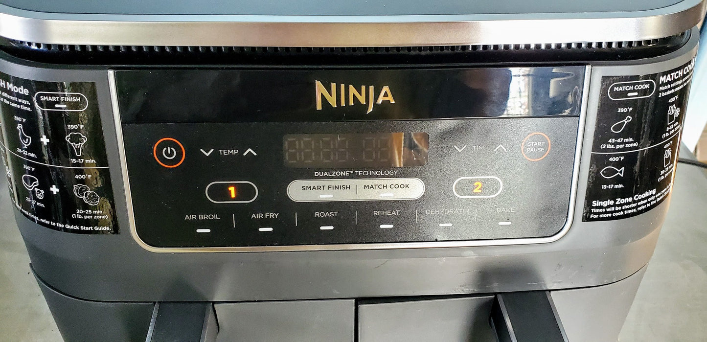 NINJA® FOODI® DOUBLE BASKET AIR FRYER DZSERIES 90DAYWarranty WATCHVIDEO FREESHIP