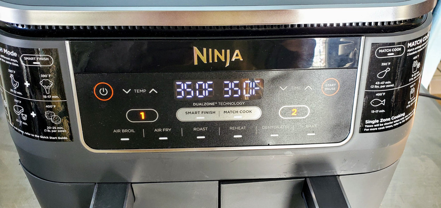 NINJA® FOODI® DOUBLE BASKET AIR FRYER DZSERIES 90DAYWarranty WATCHVIDEO FREESHIP