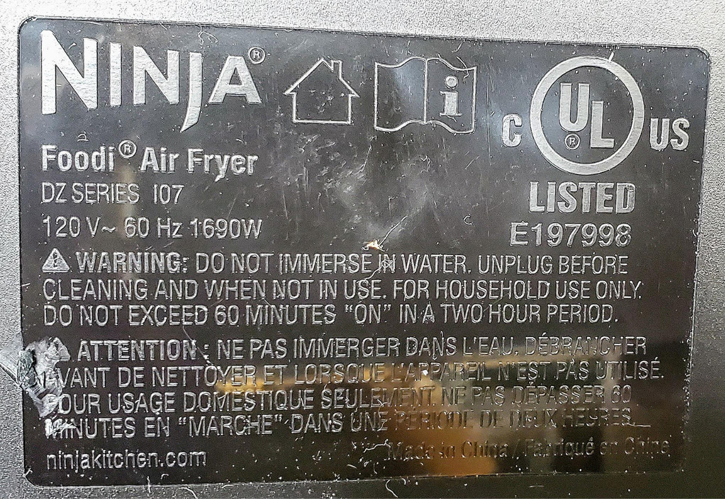 NINJA® FOODI® DOUBLE BASKET AIR FRYER DZSERIES 90DAYWarranty WATCHVIDEO FREESHIP