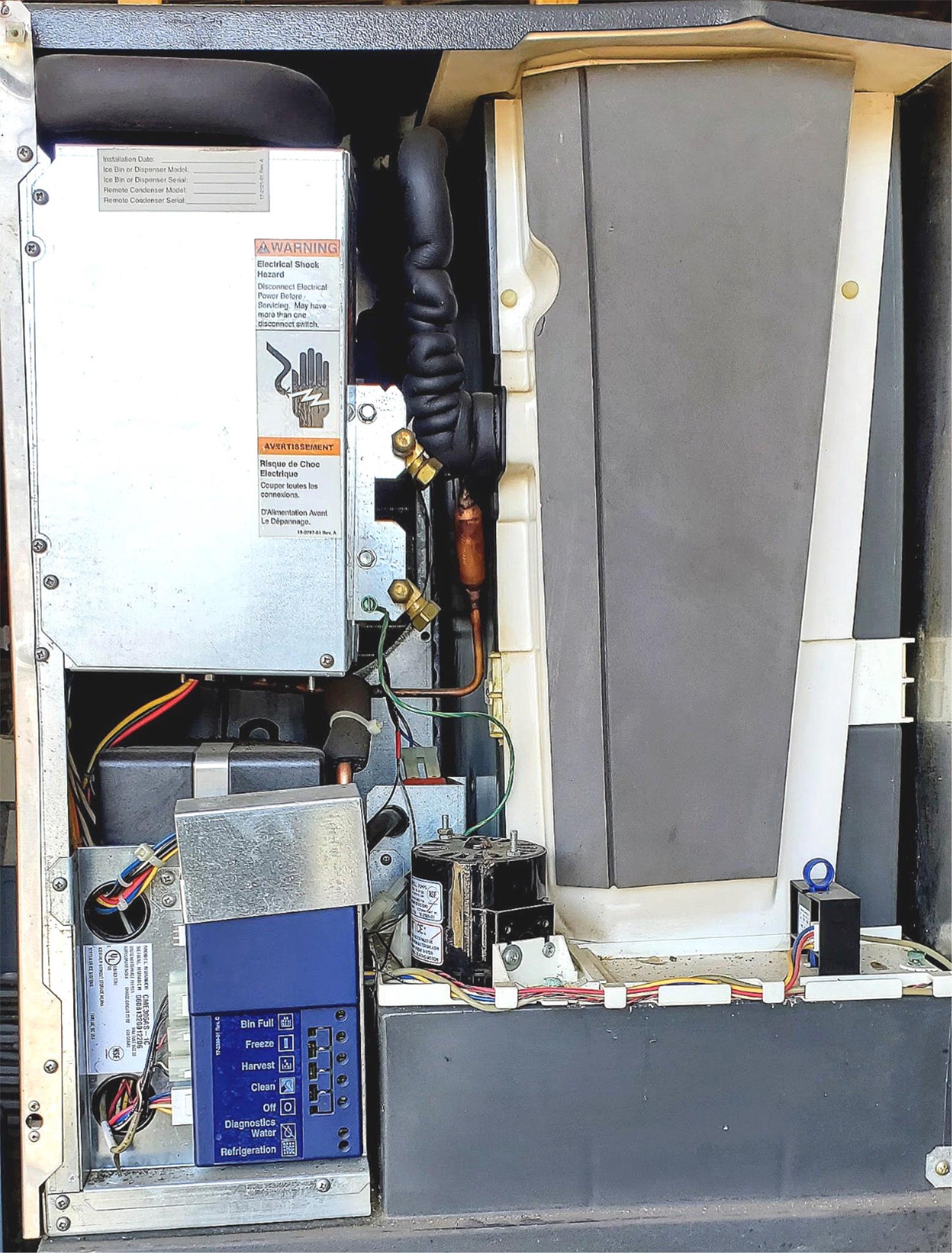 SCOTSMAN 480lbsDay CME AIR COOLED ICE MACHINE BH360S BIN WATCH VIDEO FREE SHIP