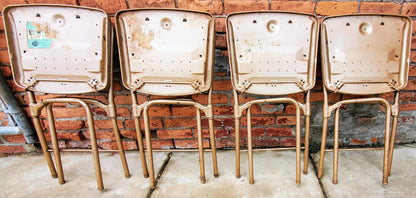 RARE DESIGN SET 4 VINTAGE KITCHEN CHAIRS by HAMILTON COSTCO of INDIANA FREESHIP