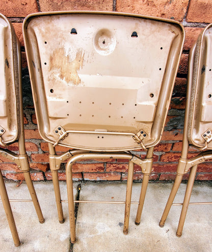 RARE DESIGN SET 4 VINTAGE KITCHEN CHAIRS by HAMILTON COSTCO of INDIANA FREESHIP