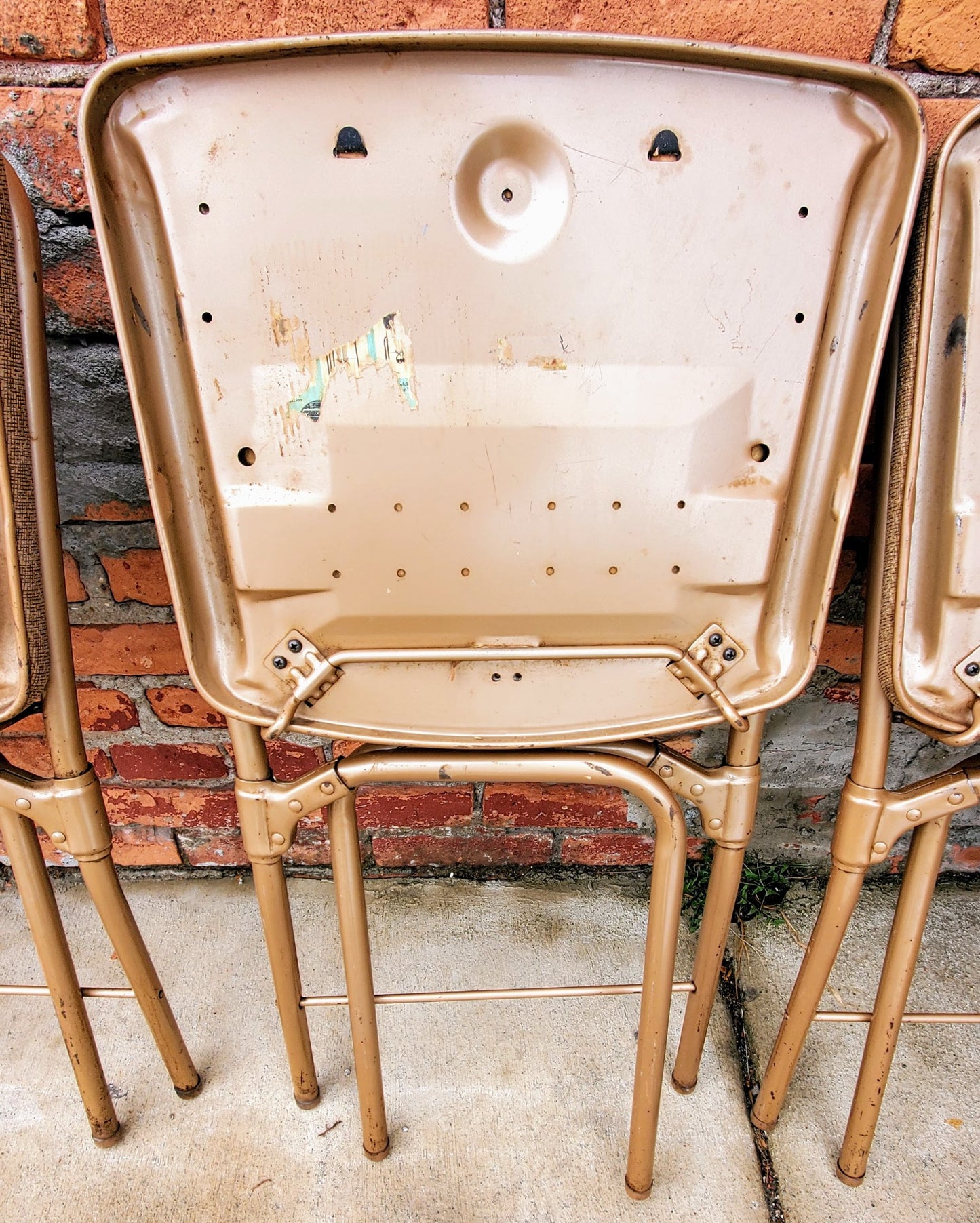 RARE DESIGN SET 4 VINTAGE KITCHEN CHAIRS by HAMILTON COSTCO of INDIANA FREESHIP