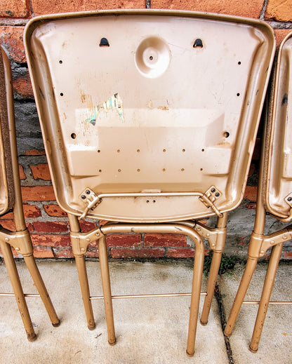 RARE DESIGN SET 4 VINTAGE KITCHEN CHAIRS by HAMILTON COSTCO of INDIANA FREESHIP