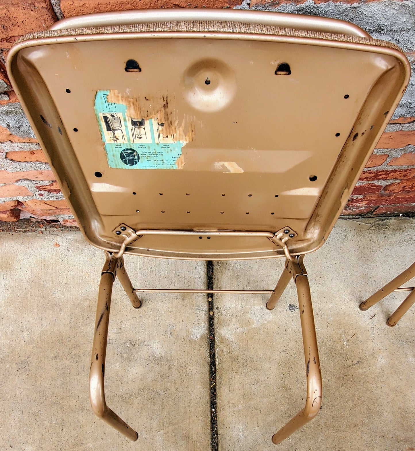 RARE DESIGN SET 4 VINTAGE KITCHEN CHAIRS by HAMILTON COSTCO of INDIANA FREESHIP