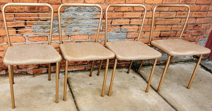 RARE DESIGN SET 4 VINTAGE KITCHEN CHAIRS by HAMILTON COSTCO of INDIANA FREESHIP