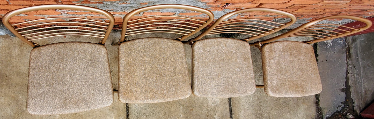 RARE DESIGN SET 4 VINTAGE KITCHEN CHAIRS by HAMILTON COSTCO of INDIANA FREESHIP