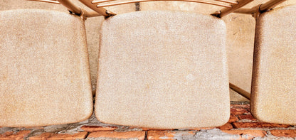 RARE DESIGN SET 4 VINTAGE KITCHEN CHAIRS by HAMILTON COSTCO of INDIANA FREESHIP