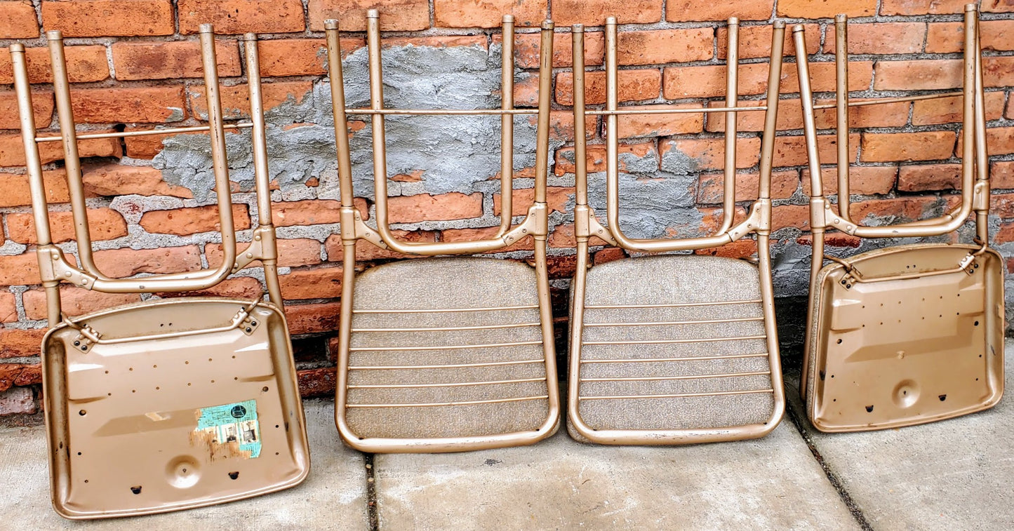 RARE DESIGN SET 4 VINTAGE KITCHEN CHAIRS by HAMILTON COSTCO of INDIANA FREESHIP