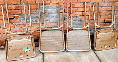 RARE DESIGN SET 4 VINTAGE KITCHEN CHAIRS by HAMILTON COSTCO of INDIANA FREESHIP