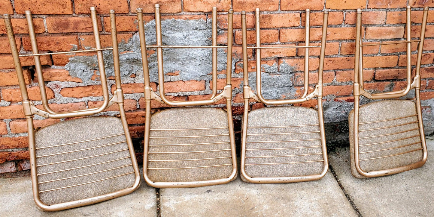 RARE DESIGN SET 4 VINTAGE KITCHEN CHAIRS by HAMILTON COSTCO of INDIANA FREESHIP